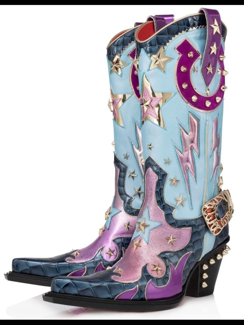 Christian Louboutin Kennywood Alta Cowboy Boots - Picture 6 of 8
